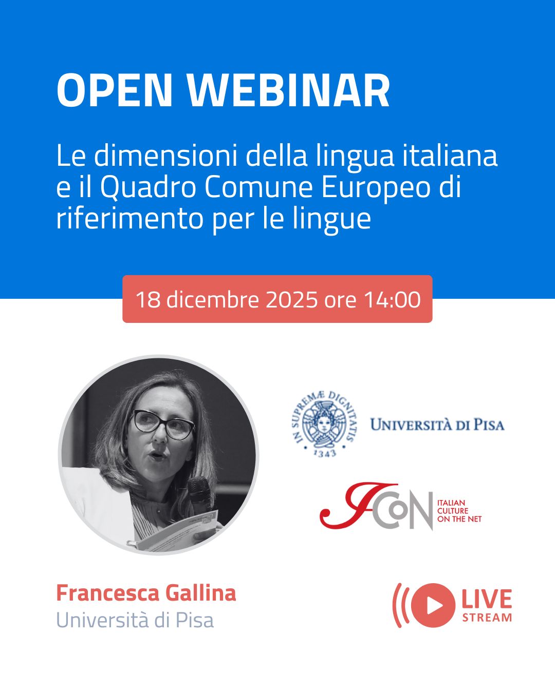 Open webinar ICoN